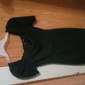 Teenager black dress